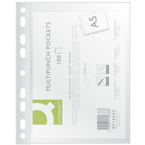 Koszulka A5 krystaliczna cienka Q-Connect, 1szt